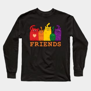 The cats and the friends Long Sleeve T-Shirt